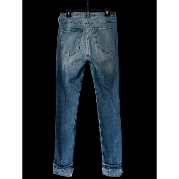 Hollister Womens Jeans 3‎ blue distressed high-rise super skinny stretch W26 L28 - Picture 3 of 13